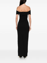 Solace London Off-Shoulder Nile Maxi Dress Black