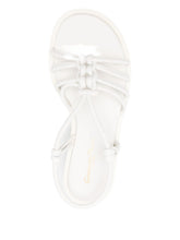 Gianvito Rossi Hebe White Leather Knotted Platform Sandals White