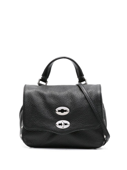Zanellato Postina Daily Baby Leather Handbag Black