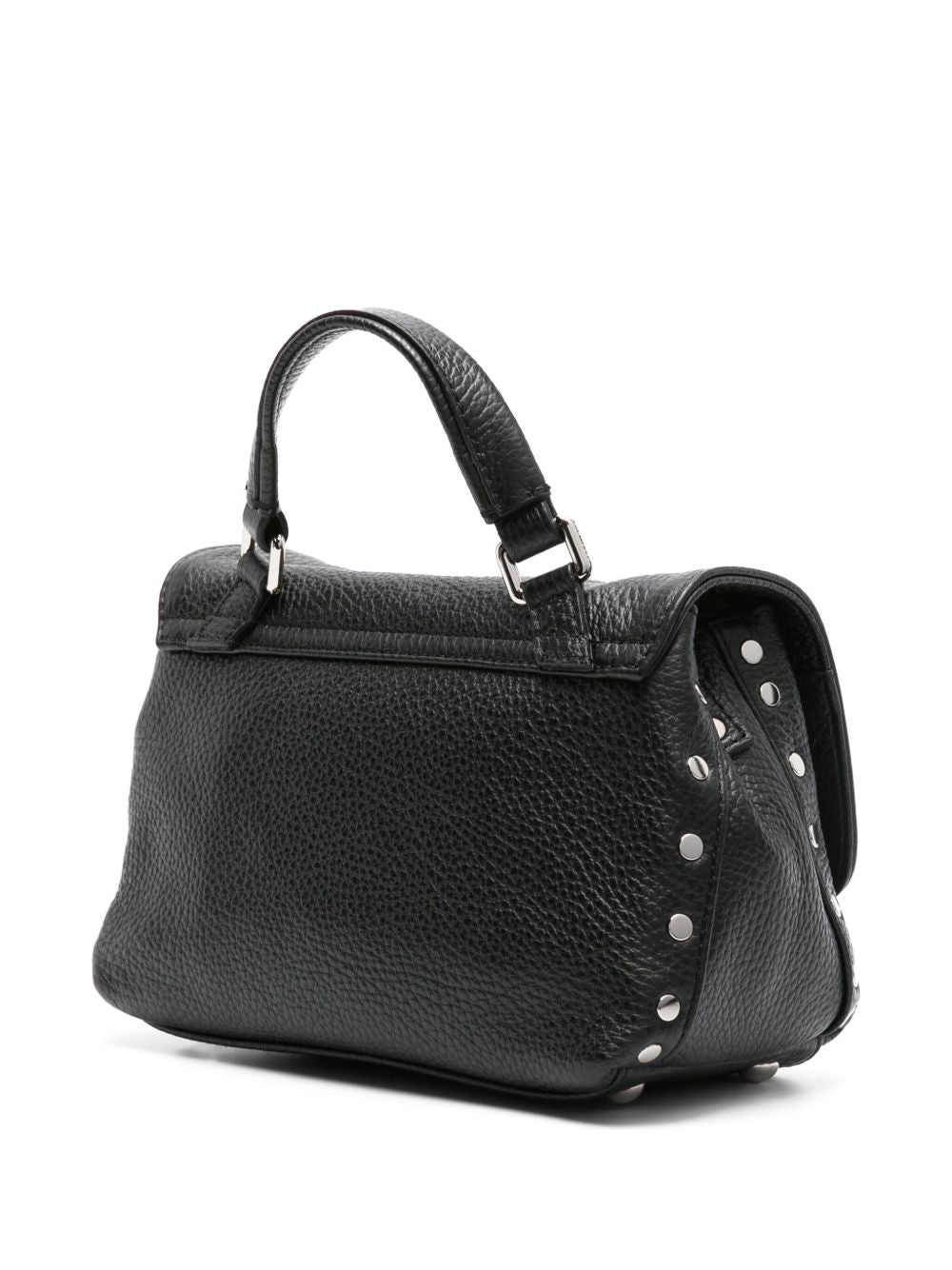 Zanellato Postina Daily Baby Leather Handbag Black