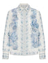 Zimmermann Wanderlust All-Over Print Cotton Shirt White White