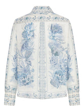 Zimmermann Wanderlust All-Over Print Cotton Shirt White White