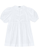 Ganni Organic Cotton Mini Dress White