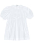 Ganni Organic Cotton Mini Dress White