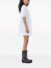 Ganni Organic Cotton Mini Dress White