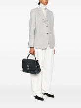 Zanellato Postina Daily Small Pebbled-Leather Handbag Blue