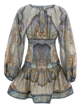 Zimmermann Wanderlust Blue Cotton-Silk Mini Dress Blue