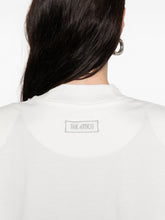 The Attico Feather-Trim Cotton Mini Dress White