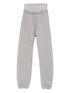 The Attico Cotton Drawstring Tapered Trousers Grey