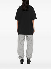 The Attico Cutout Cotton T-Shirt Black black