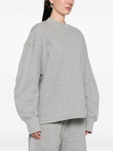 The Attico Logo-Detail Cutout Grey Cotton Sweater Grey