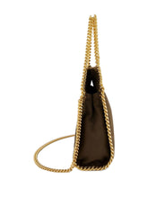 Stella McCartney Falabella Mini Tote Bag with Chain Strap Brown brown