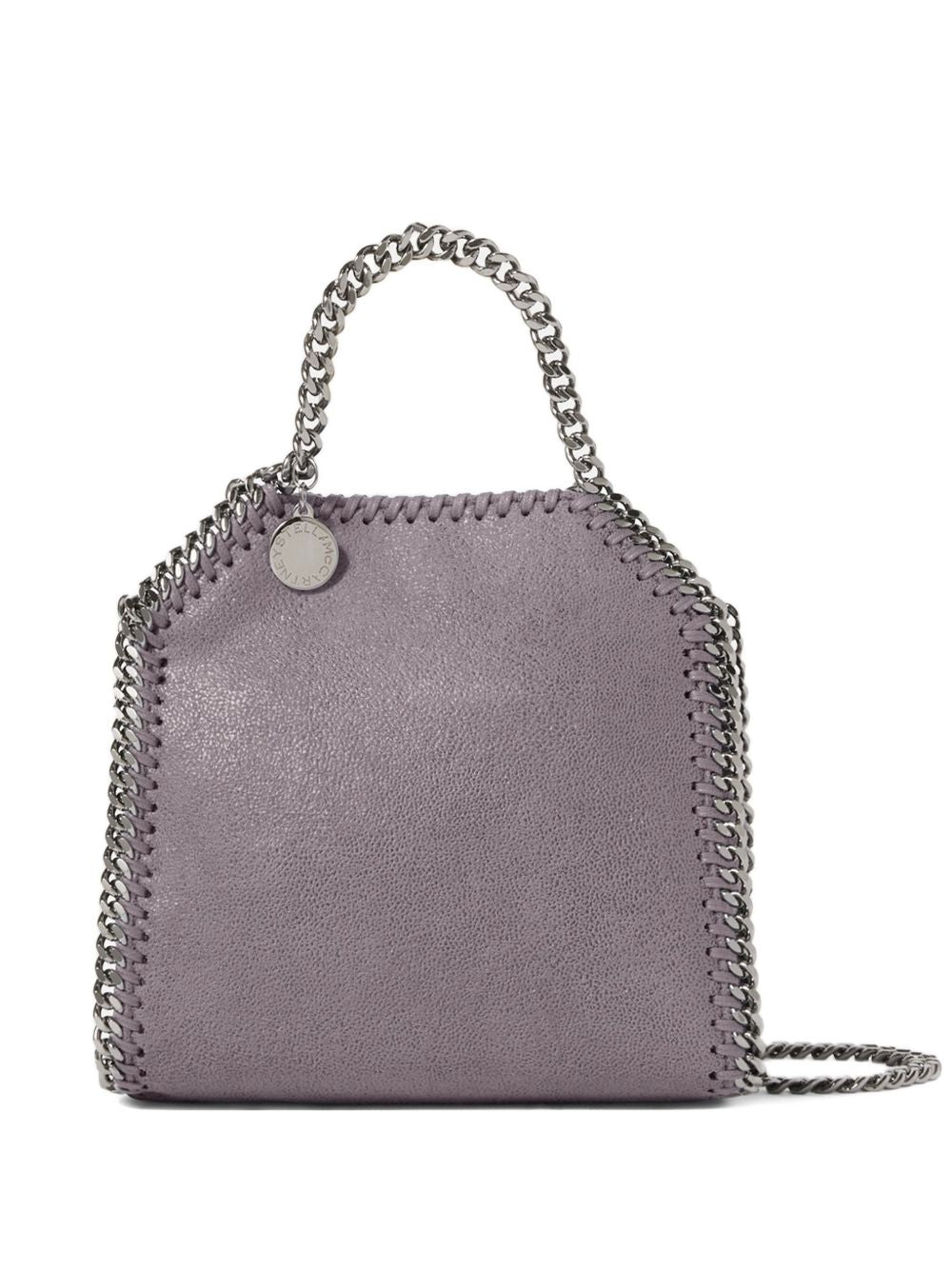 Stella McCartney Falabella Tiny Chain-Detail Crossbody Bag Grey