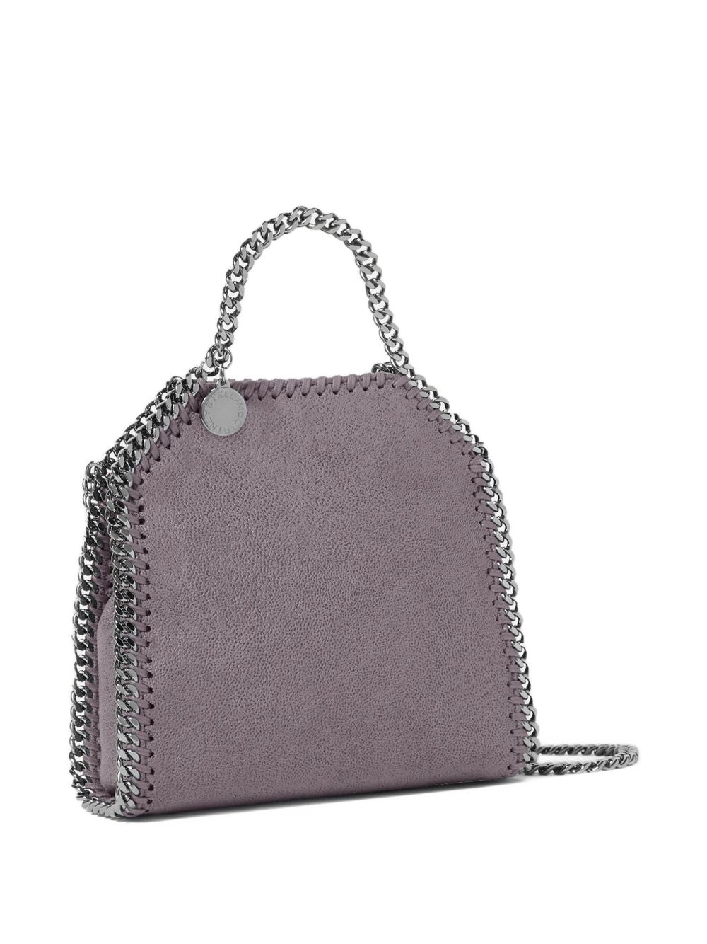Stella McCartney Falabella Tiny Chain-Detail Crossbody Bag Grey
