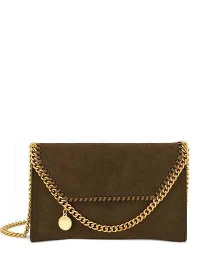 Stella McCartney Falabella Chain-Strap Clutch Bag Brown brown