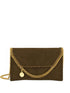 Stella McCartney Falabella Chain-Strap Clutch Bag Brown brown