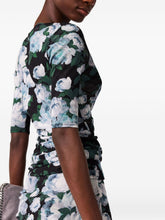 Stella McCartney Mesh Floral-Print Bunch of Roses Top Black