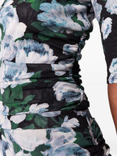 Stella McCartney Mesh Floral-Print Bunch of Roses Top Black
