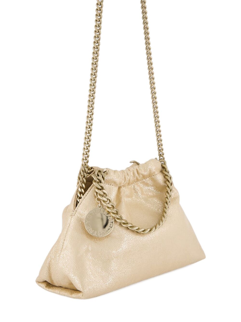 Stella McCartney Falabella Mini Drawstring Tote Bag Golden golden