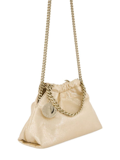 Stella McCartney Falabella Mini Drawstring Tote Bag Golden golden