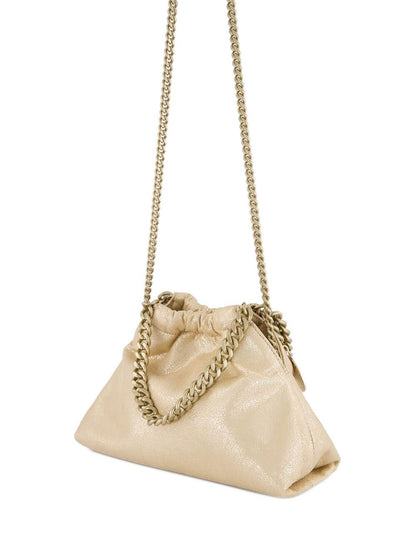 Stella McCartney Falabella Mini Drawstring Tote Bag Golden golden