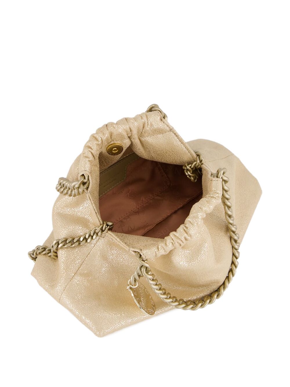 Stella McCartney Falabella Mini Drawstring Tote Bag Golden golden