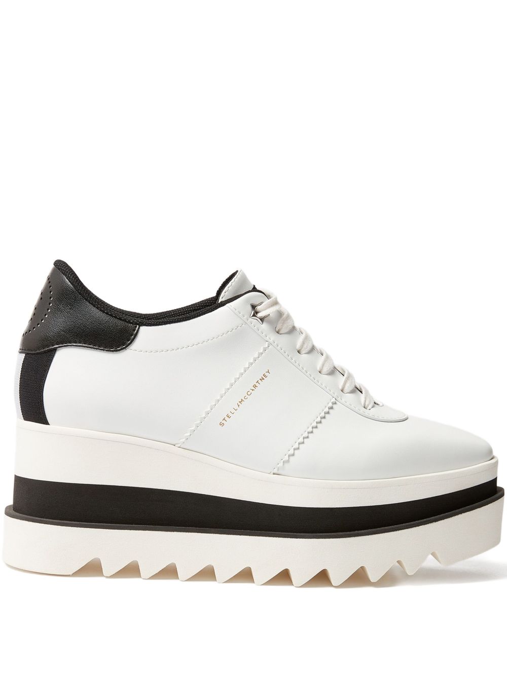 Stella McCartney Sneakelyse Platform Lace-Up Sneakers White