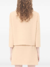 Valentino VLogo Signature Wool Jacket in Beige with Button Detailing Beige