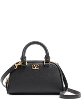 Valentino Garavani VLogo Signature Mini Grainy-Leather Clutch Black