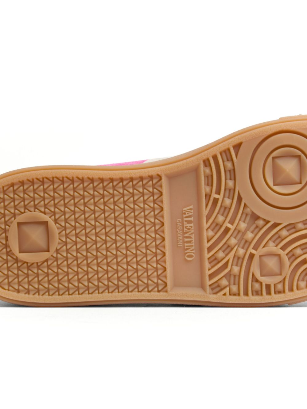 Valentino Garavani Upvillage Panelled Calf Leather Sneakers Fuchsia