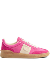 Valentino Garavani Upvillage Panelled Calf Leather Sneakers Fuchsia