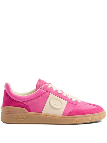 Valentino Garavani Upvillage Panelled Calf Leather Sneakers Fuchsia