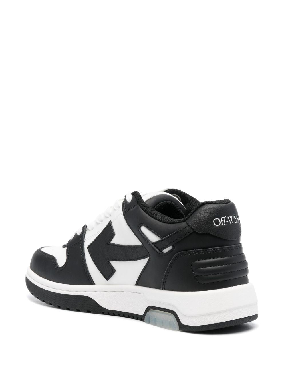 Off White Out Of Office Silk and Nylon Leather Sneakers Black black