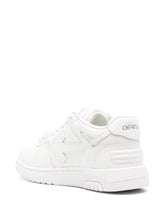 Off White Out Of Office Silk & Nylon Low-Top Sneakers White