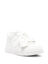 Off White Out Of Office Silk & Nylon Low-Top Sneakers White