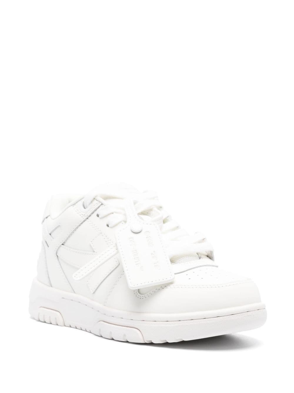 Off White Out Of Office Silk &amp; Nylon Low-Top Sneakers White