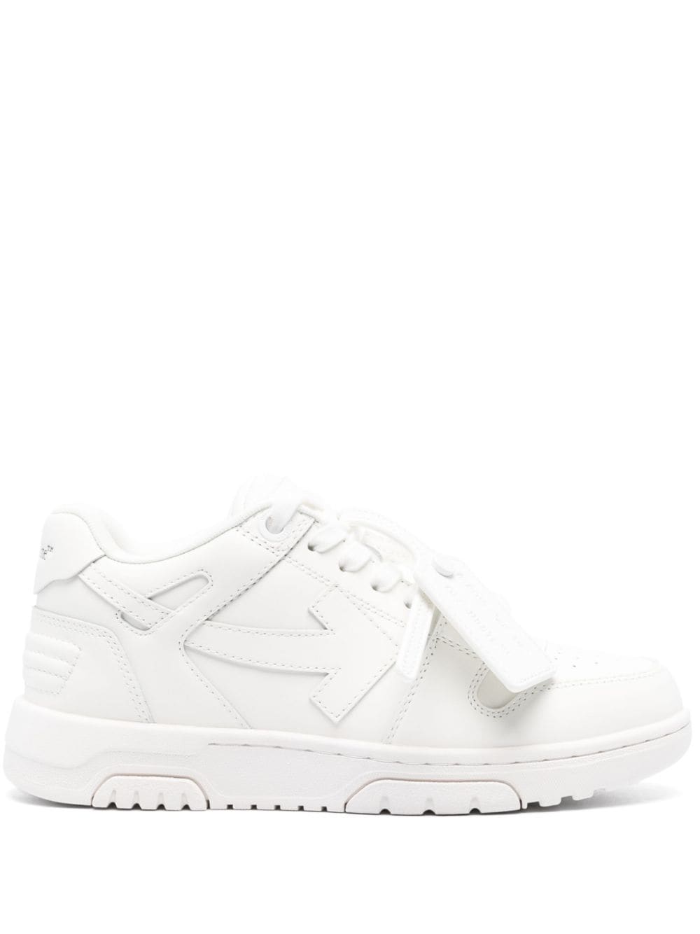 Off White Out Of Office Silk &amp; Nylon Low-Top Sneakers White