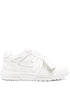 Off White Out Of Office Silk & Nylon Low-Top Sneakers White
