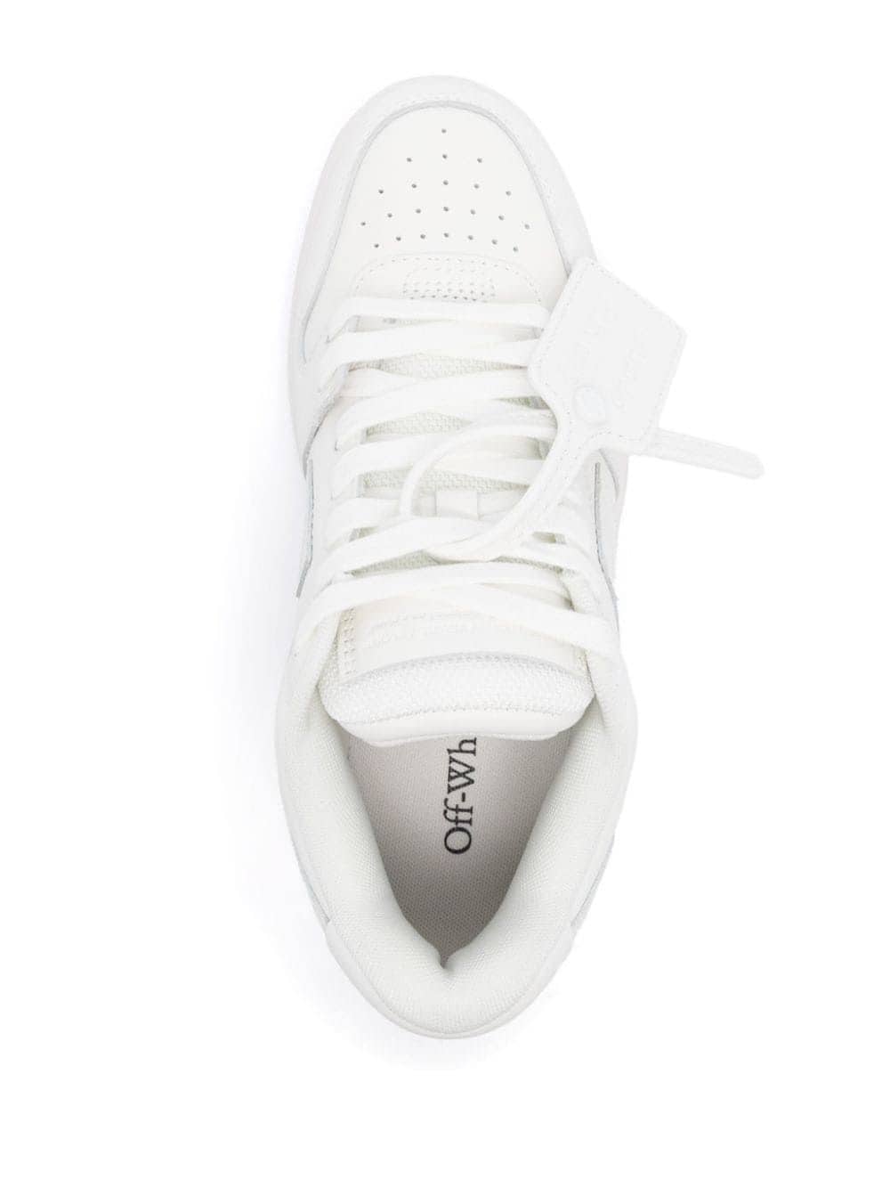 Off White Out Of Office Silk &amp; Nylon Low-Top Sneakers White