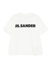 Jil Sander Logo Cotton Crewneck T-shirt White