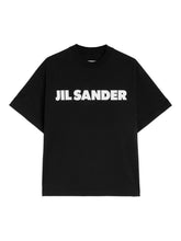 Jil Sander Logo Cotton Crewneck T-Shirt Black