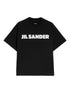 Jil Sander Logo Cotton Crewneck T-Shirt Black
