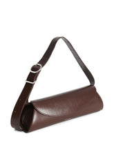 Jil Sander Cannolo Small Smooth Calf Leather Shoulder Bag Brown brown
