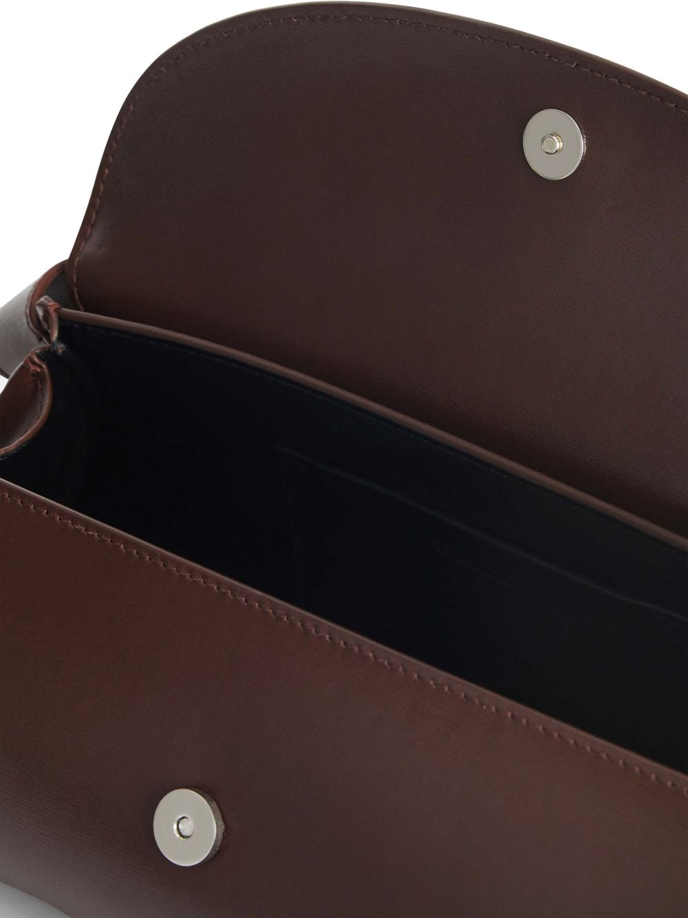 Jil Sander Cannolo Small Smooth Calf Leather Shoulder Bag Brown brown