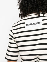 Jil Sander Plus Striped Cotton Logo T-Shirt White