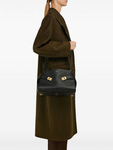 Ferragamo Hug Small Calfskin Leather Shopper Bag Black