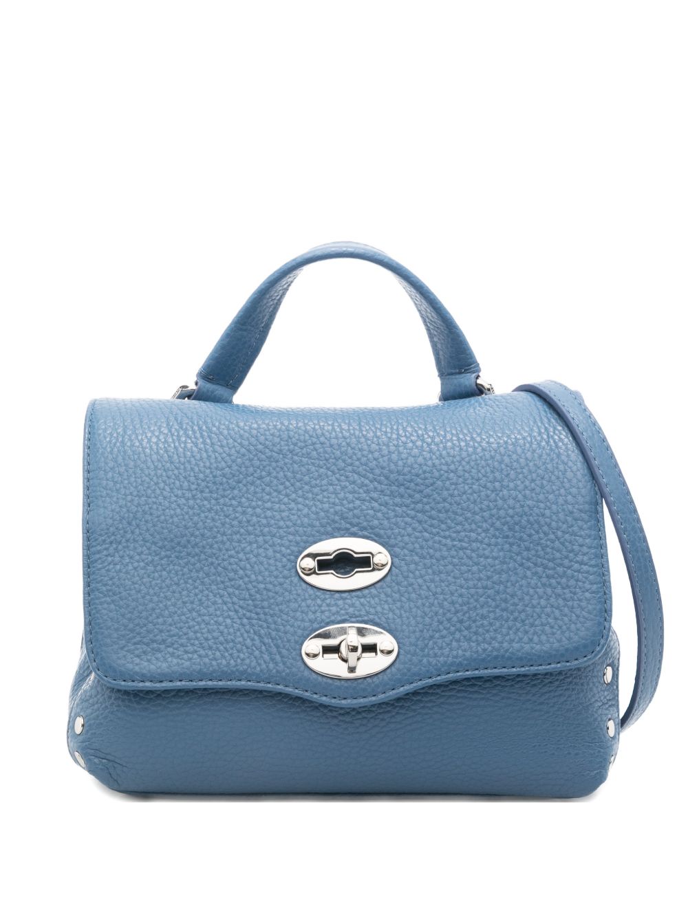 Zanellato Postina Daily Baby Leather Handbag Blue