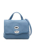 Zanellato Postina Daily Baby Leather Handbag Blue
