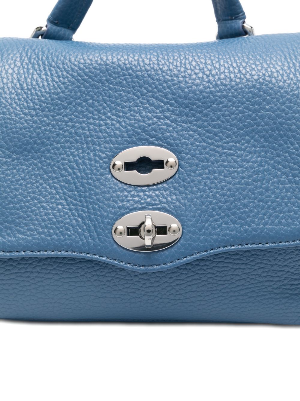 Zanellato Postina Daily Baby Leather Handbag Blue