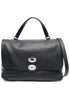 Zanellato Postina® Medium Bag In Hammered Leather Black